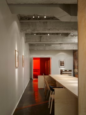+A+view+looking+east+towards+the+alley+door+entrance.++