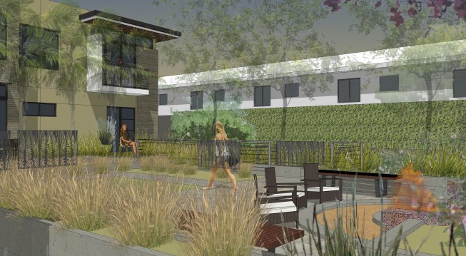 View of the main garden