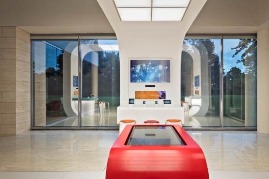Global Technology Company Lobby Showcase by REMIGER DESIGN