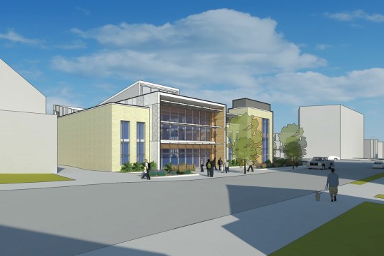 Rendering of south elevation (Macomb Street). (Oct. 2015)
