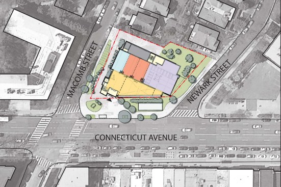 First-floor plan showing site context. (Oct. 2015)