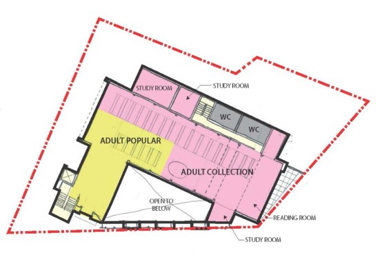 Second-floor plan. (Oct. 2015)