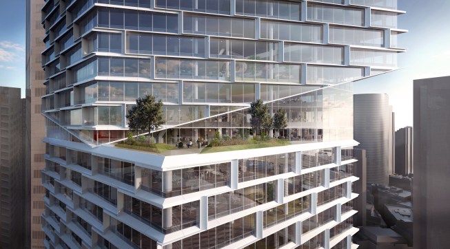 Building users will have access to outdoor terraces.