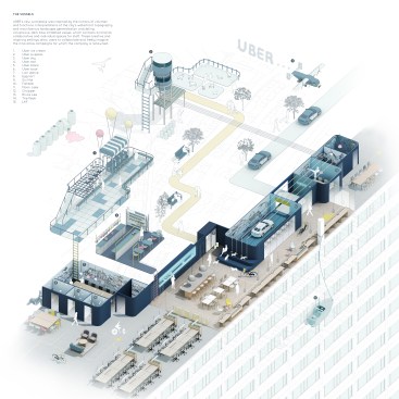 Conceptual Axonometric drawing of the vessel idea