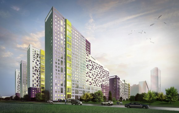 Residential Complex. Perspective view.