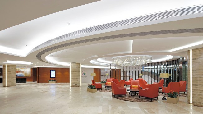 Handrails in corridors support seniors as they get around