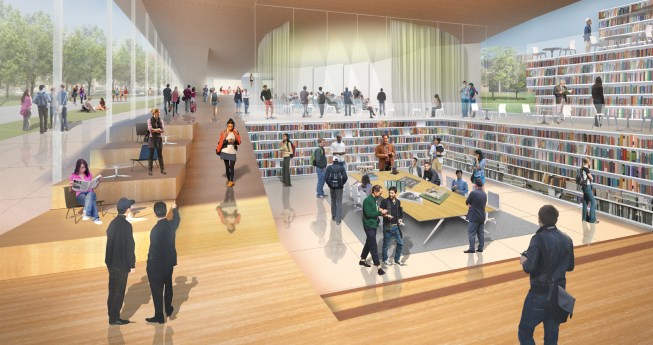 2013 Design Competition: Rendering of Design Loft concept - Library.