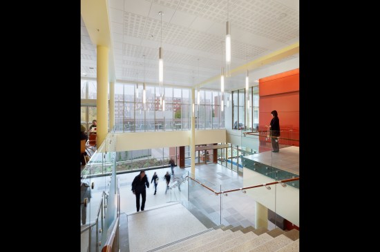 Interior, View of Lobby from Stairs
