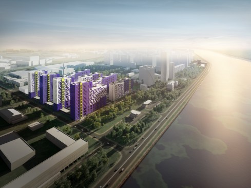 Residential Complex. Perspective view.