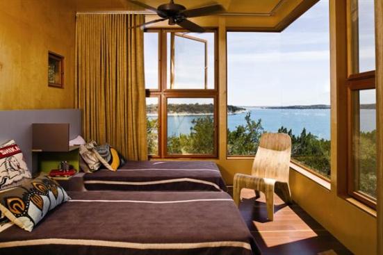 In lieu of wallboard, the interior is covered entirely in plywood veneer.