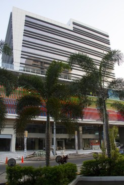 Northern facade view from below