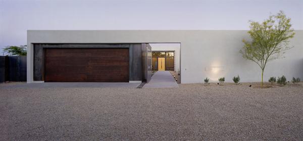 Insulated block walls help to regulate the interior temperature.