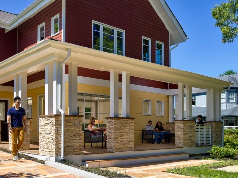 Front porch seen from Admissions