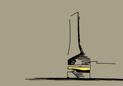 Chongqing Xinhua Bookstore Group Jiefangbei Book City Mixed-use Project, Chongqing, China, by Aedas - Sketch