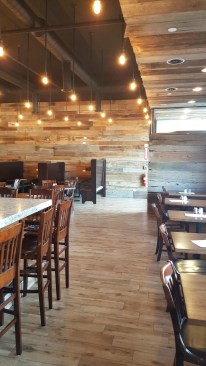 A look back to the main entry & South wall