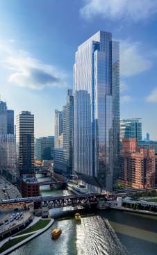 At 752 feet tall and just 39 feet wide at the base, the core-supported structure features a nearly 20:1 aspect ratio, making it one of the thinnest structures for any high-rise building ever.