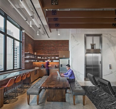 8th floor kitchen and lounge area