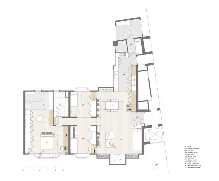 Press plan of the apartment.

