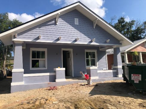 Front Elevation under construction