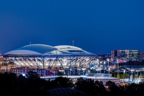 Arthur Ashe Stadium from a distance