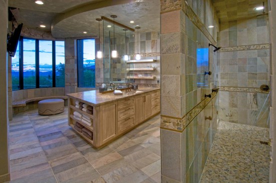 MASTER BATHROOM
More a Day Spa than a Master Bathroom, with views to the canyon.
