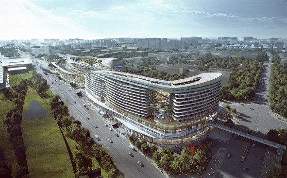 Sanya Integrated Commercial and Transportation Hub, Sanya, China, designed by Aedas