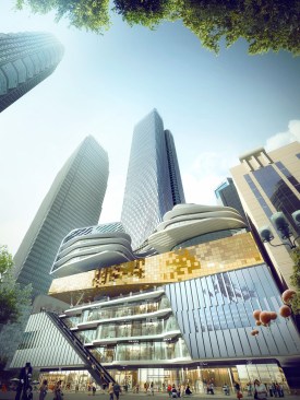 Chongqing Xinhua Bookstore Group Jiefangbei Book City Mixed-use Project, Chongqing, China, by Aedas