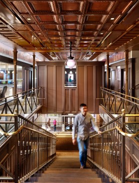 Restored lobby ceiling