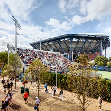 National Tennis Center during 2016 US Open with Arthur Ashe Stadium