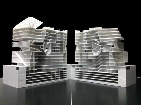 Chongqing Xinhua Bookstore Group Jiefangbei Book City Mixed-use Project, Chongqing, China, by Aedas - Model