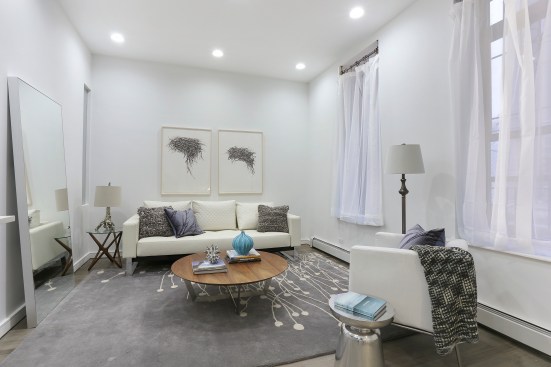 Contemporary Living Room with Grey Accents 