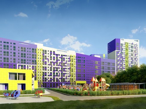 Residential Complex. Inside court.