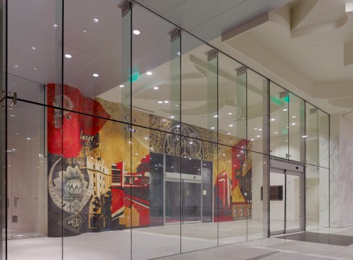 Community meeting room lobby