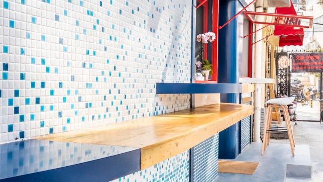 Surf board style counter top