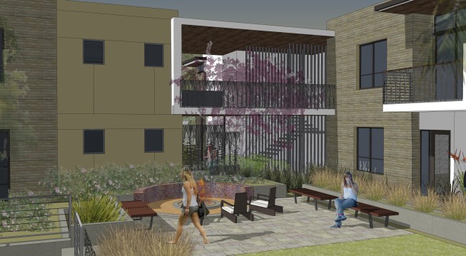 View of the main garden 