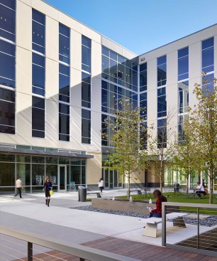 Lamar Central courtyard