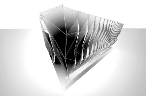 A rendering of the exterior skin.