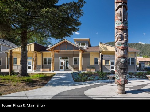 Totem Plaza & Main Entry