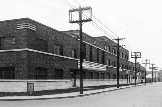 The public works building as it looked when it opened in 1932.