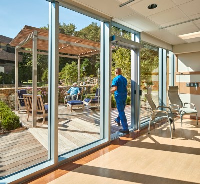 The Norma Pfriem Healing Garden supports the care given to patients at Park Avenue Medical Center. 