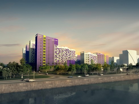 Residential Complex. Perspective view.