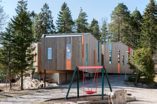 Waldorf School Fredrikstad by LINK Arkitektur; Kebony wood cladding