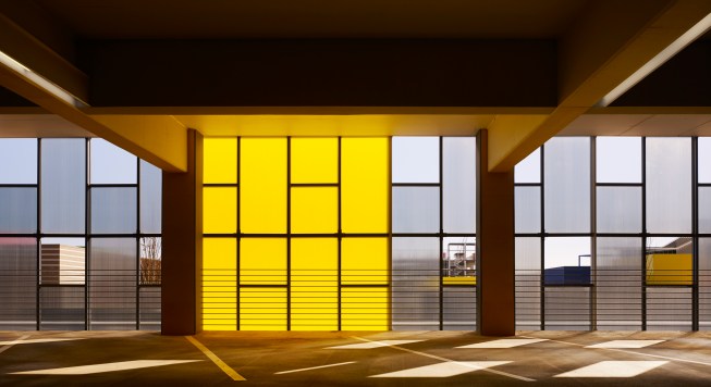 The yellow level is the most popular color in the structure.  