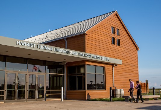 Entrance to the Harriet Tubman Underground Railroad Visitor Center