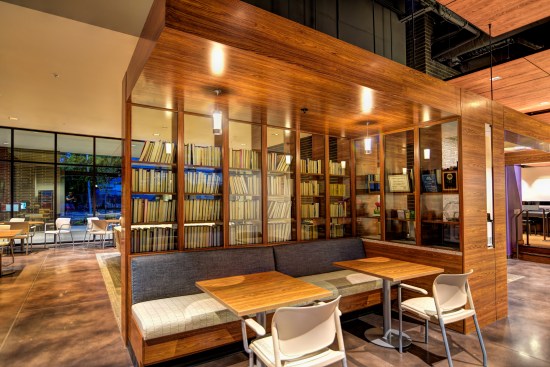 Coffee Bar (reverse side of bar features the reading room.)