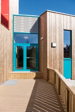 Waldorf School Fredrikstad by LINK Arkitektur; Kebony wood cladding
