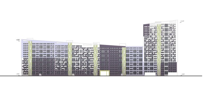 Residential Complex. Facades.