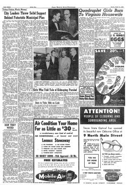 The+March+11%2c+1956+edition+of+the+Fort+Worth+Star-Telegram+announced+Gruen%27s+plan+to+city+residents.