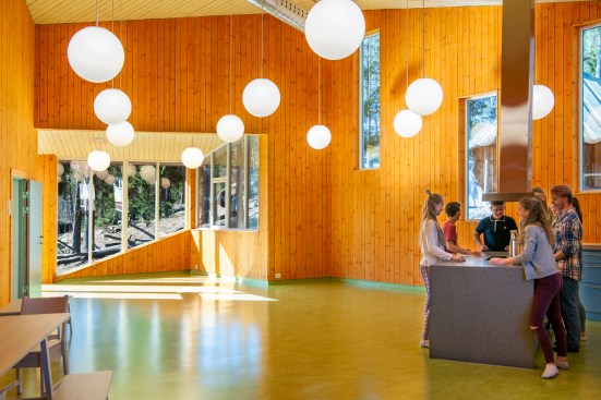 Waldorf School Fredrikstad by LINK Arkitektur; Kebony wood cladding
