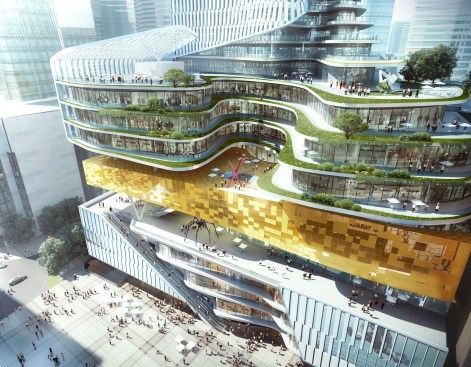 Chongqing Xinhua Bookstore Group Jiefangbei Book City Mixed-use Project, Chongqing, China, by Aedas